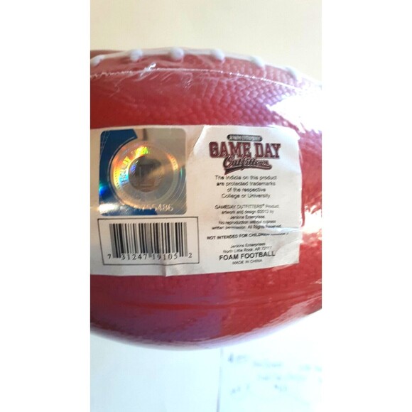 Texas Tech Red Raiders Foam Football & Reusable Water Bottle Sports Play Kids - Picture 3 of 6